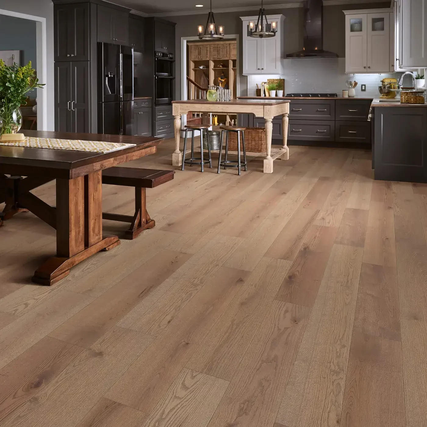 Hardwood Kitchen Flooring | Ultimate Flooring Design Center