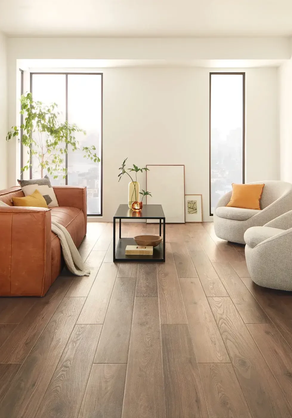 vinyl-gallery Luxury Vinyl Living Room | Ultimate Flooring Design Center