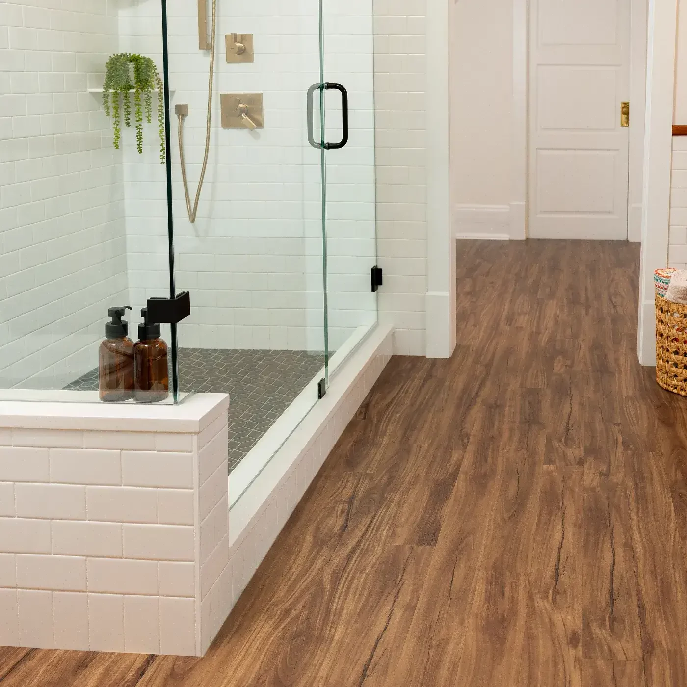 vinyl-gallery Luxury Vinyl tile shower | Ultimate Flooring Design Center